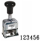 40250<br>Number Stamp Size: 2 / 6-Band<br>Metal Self-Inking Automatic 