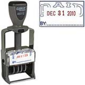 40312<br>PAID Dater 1" x 1-5/8"<br>Steel Self-Inking