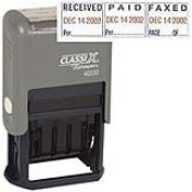 40330<br>REC'D/PAID/FAX'D Dater<br>1" x 1-1/2"<br>Plastic Self-Inking