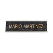 K31 - K31 - Standard Aluminum Desk Sign - (SILVER) Frame<br>2" x 8"