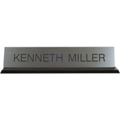 K45 - K45 - Acrylic Base Desk Sign - (BLACK) Frame
2" x 10"