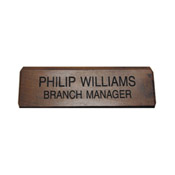 K82 - K82 - Engraved Walnut Desk Sign
2" x 8"