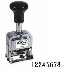 40244<br>Number Stamp Size: 1 / 8-Band<br>Metal Self-Inking Automatic